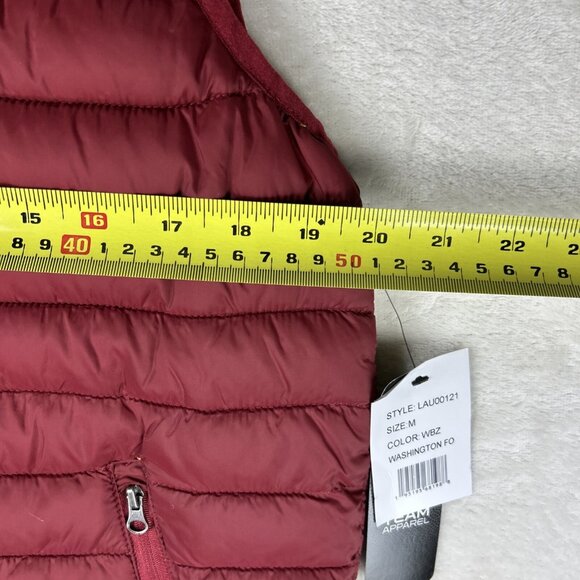 Washington Football Team NFL Team Apparel Full Zip Puffer Vest Size Medium - Picture 8 of 11